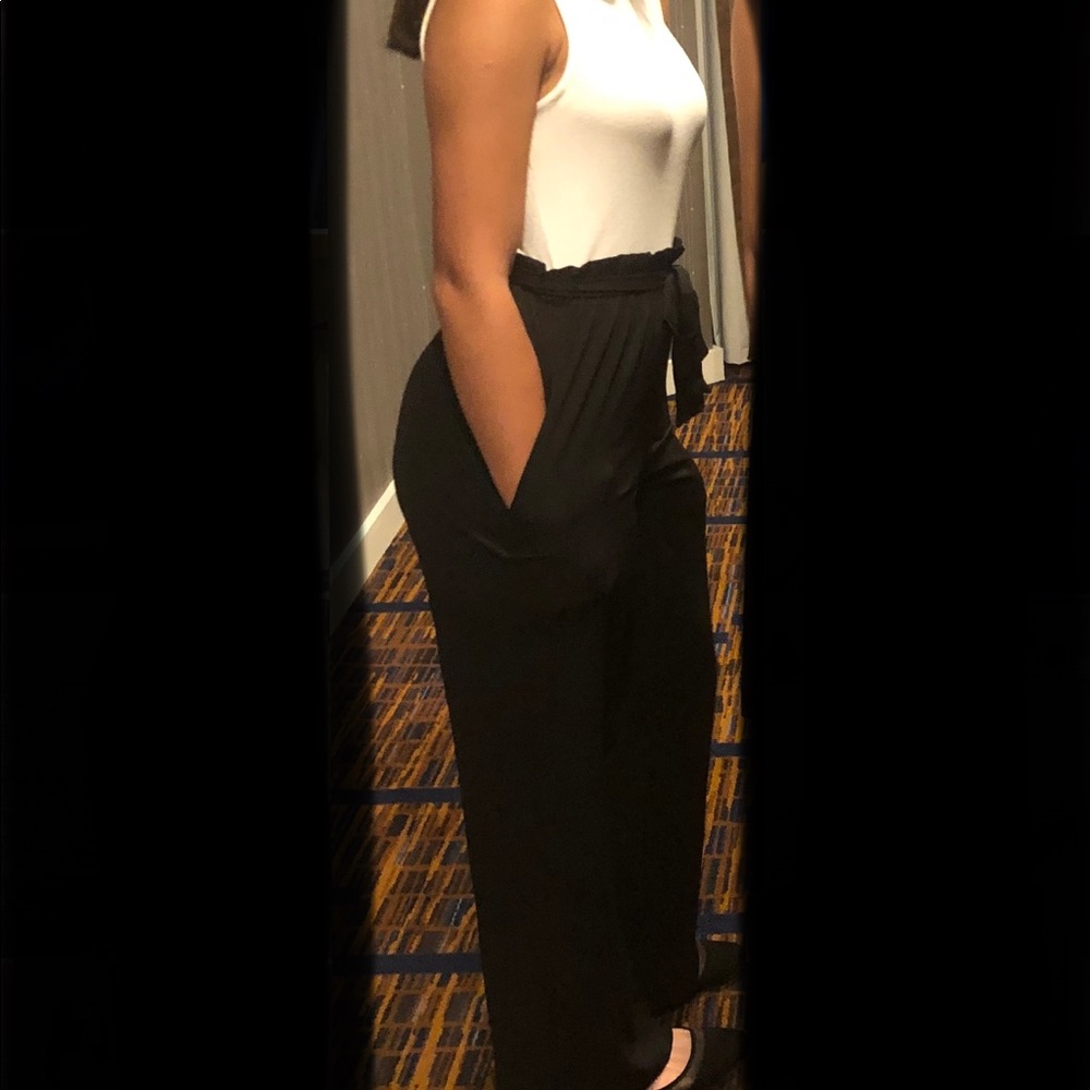 Black and ivory jumpsuit
